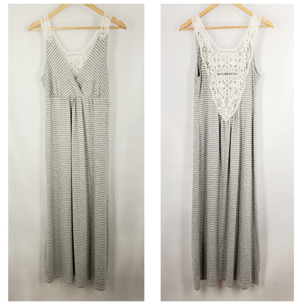 Romeo & Juliet ⚜ Striped Maxi Dress